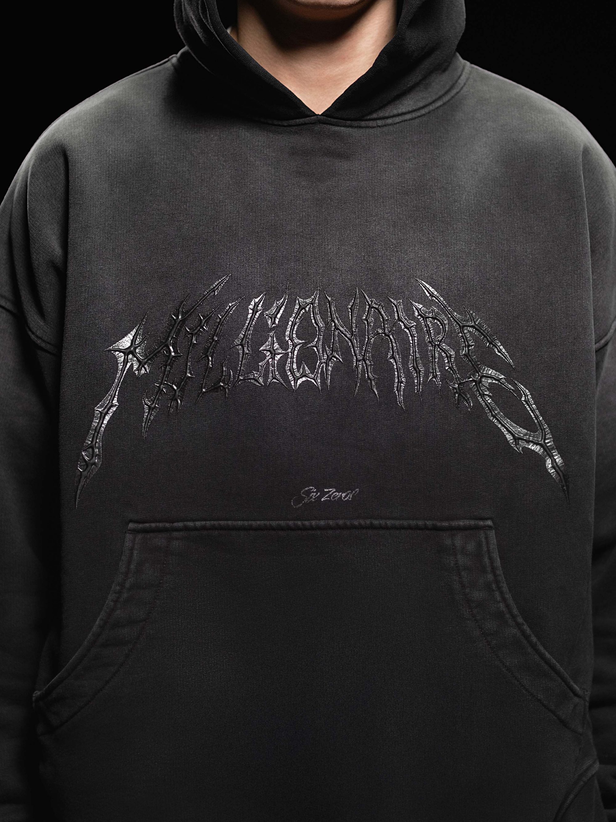 Hoodie Royal 2.0 washed black - gallery image 8
