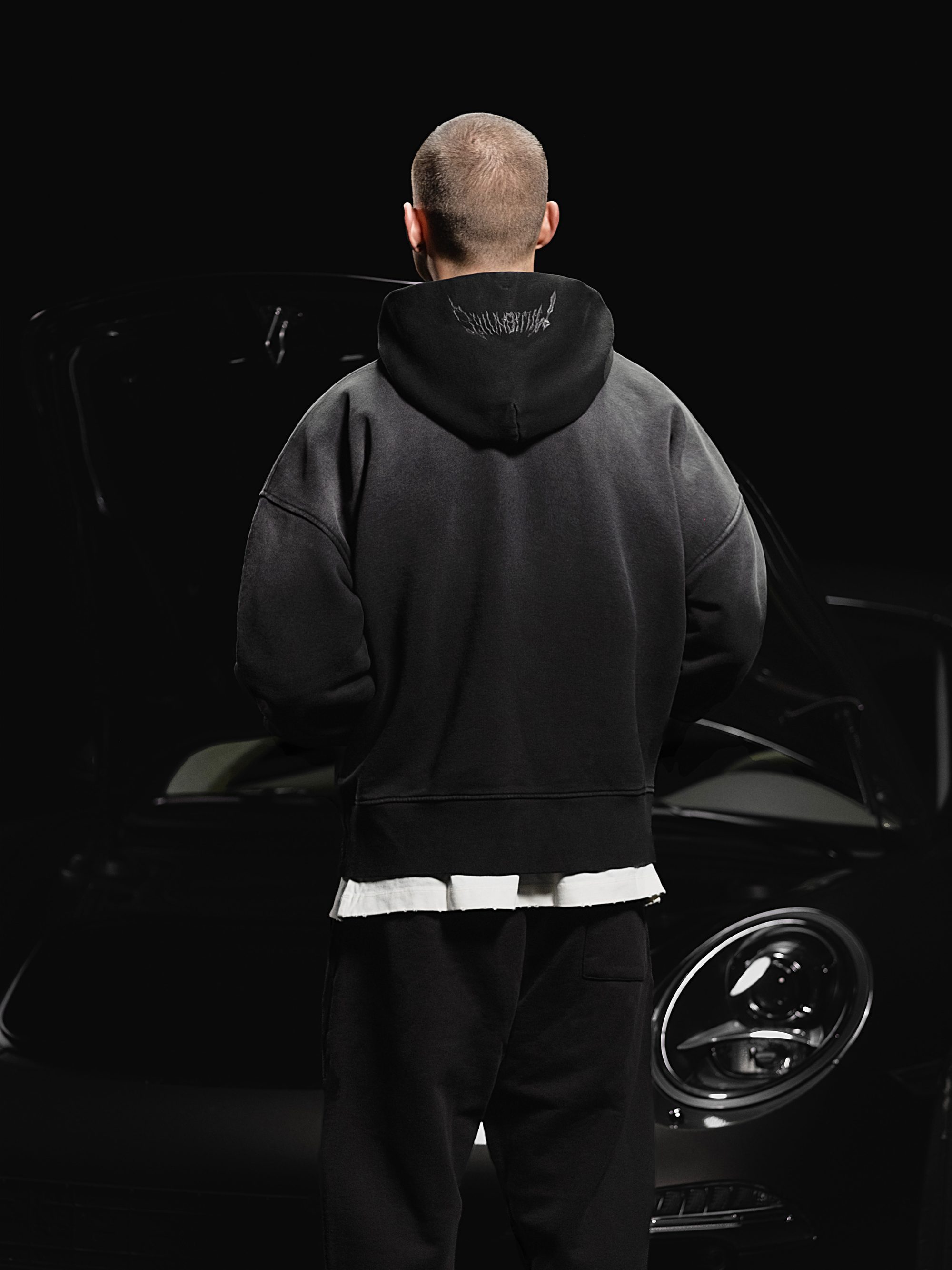 Hoodie Royal 2.0 washed black - gallery image 9