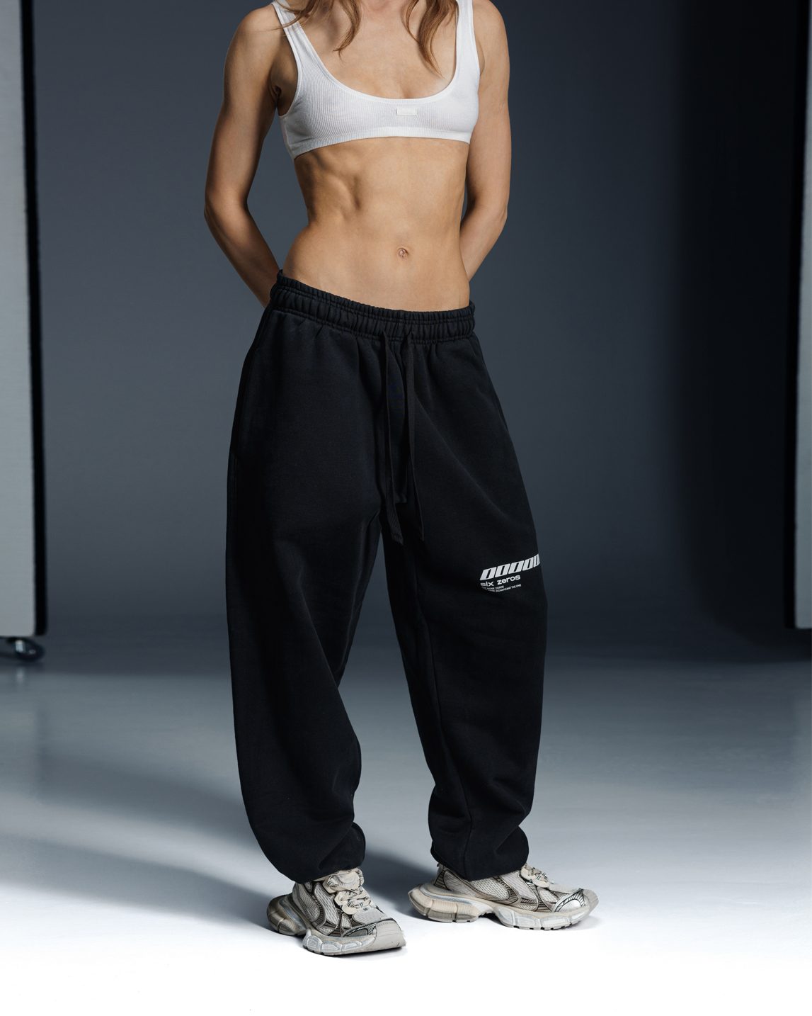 Joggers ONE black white - gallery image 0