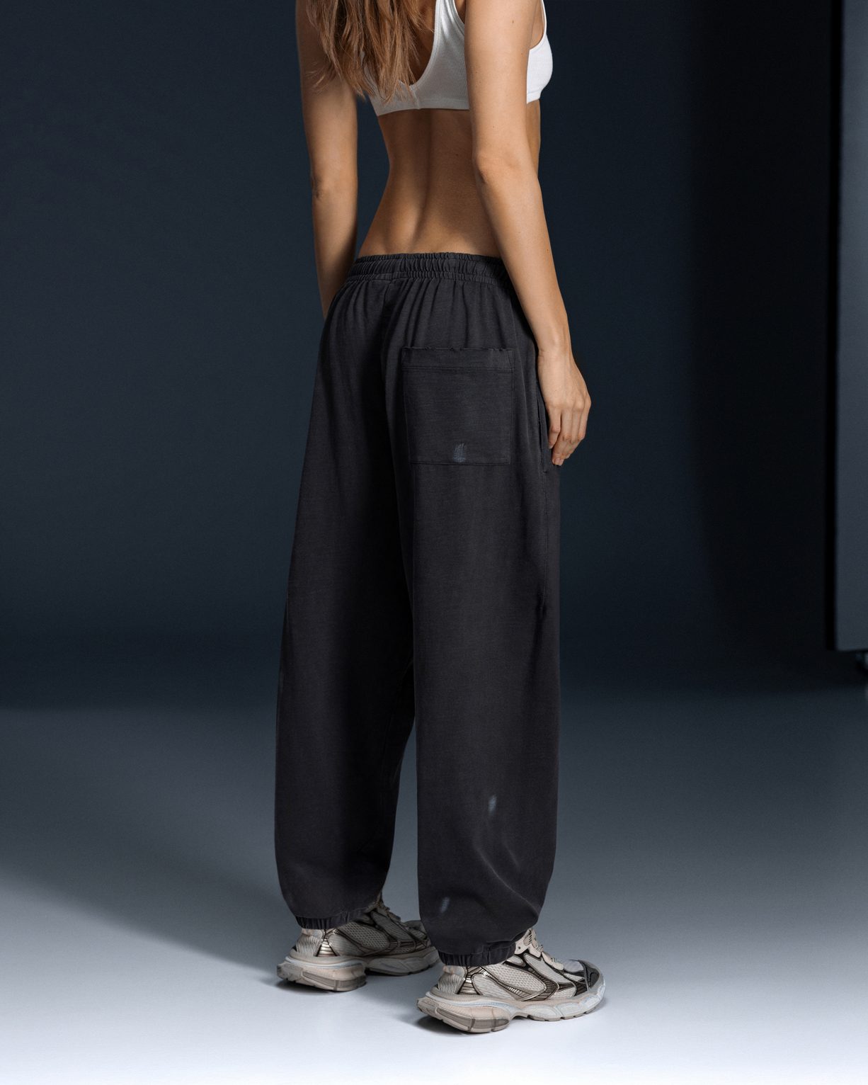 Joggers PRESENSE bamboo washed grey - gallery image 3