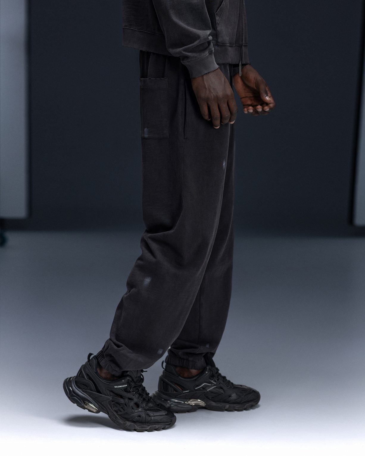Joggers PRESENSE bamboo washed grey - gallery image 14