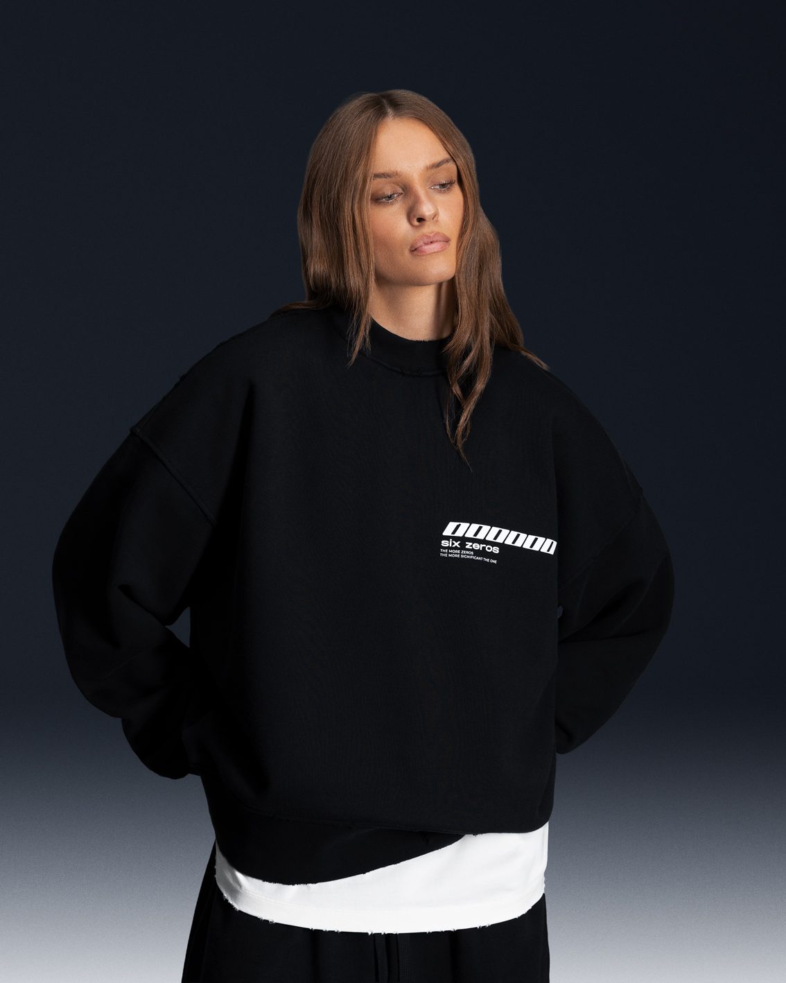 Sweatshirt MILLIONAIRE black white - gallery image 3