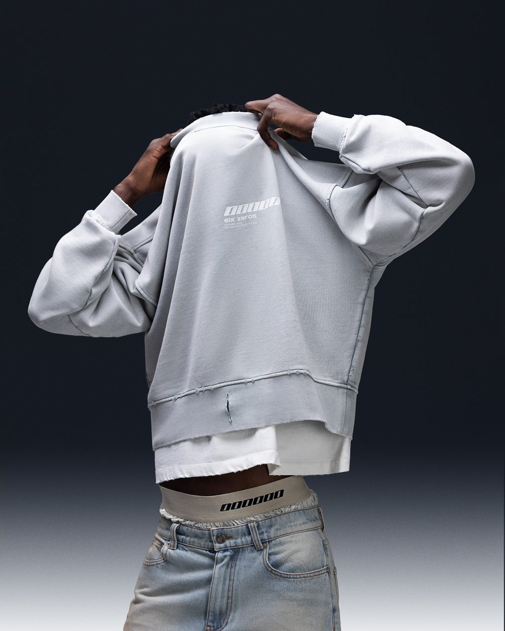 Sweatshirt MILLIONAIRE platinum washed - gallery image 0