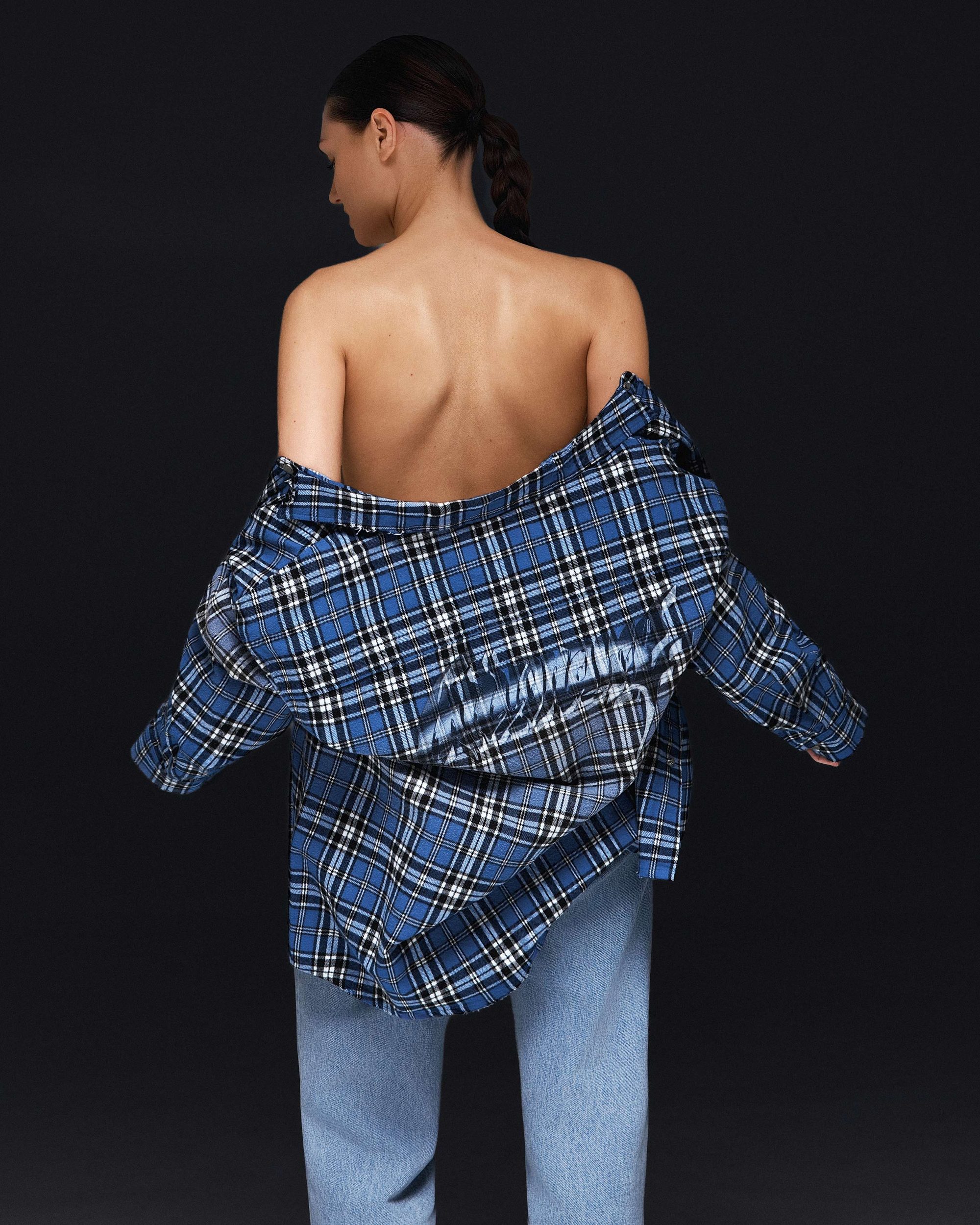 Overshirt MILLIONAIRE SKETCH washed blue - gallery image 0