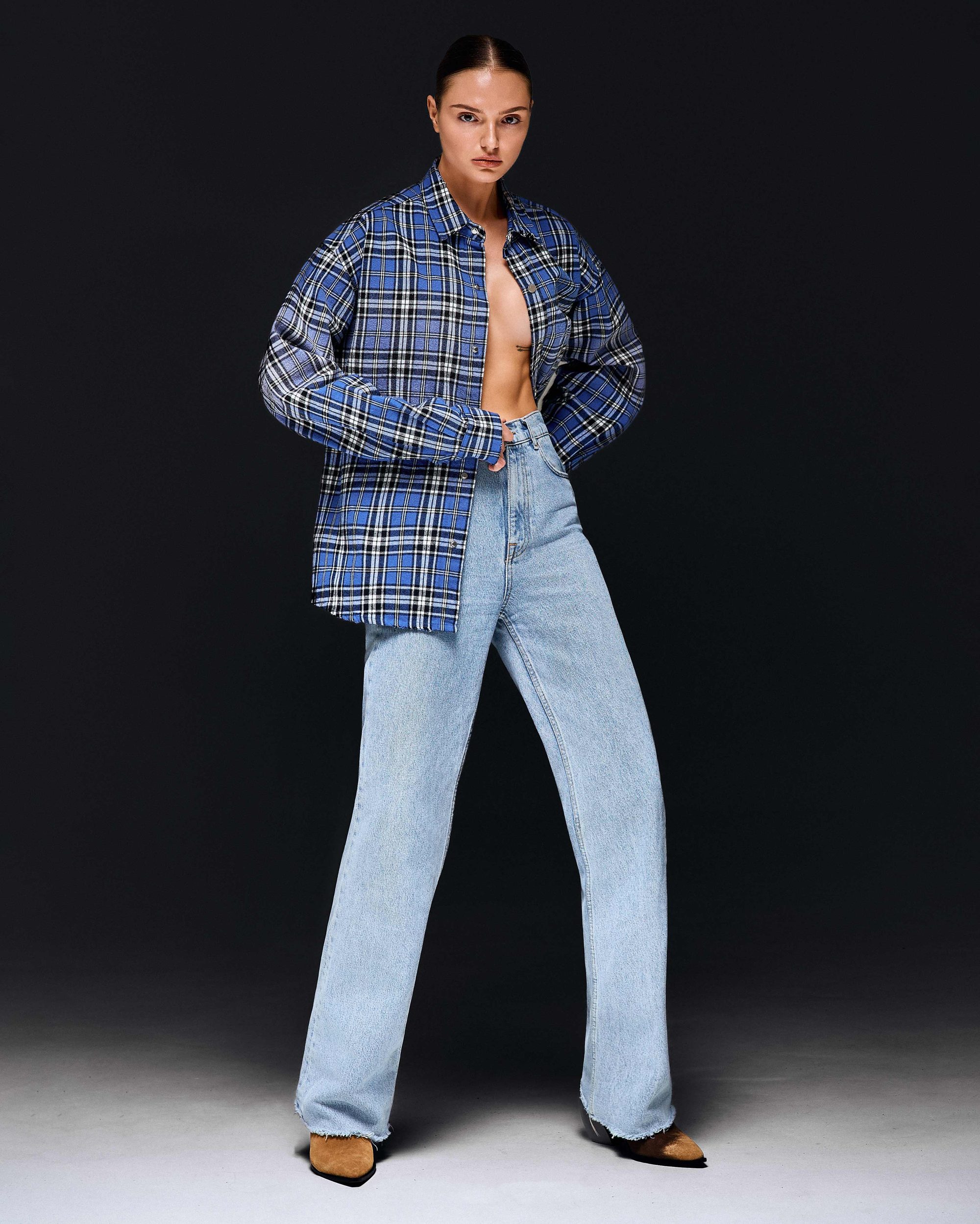 Overshirt MILLIONAIRE SKETCH washed blue - gallery image 4