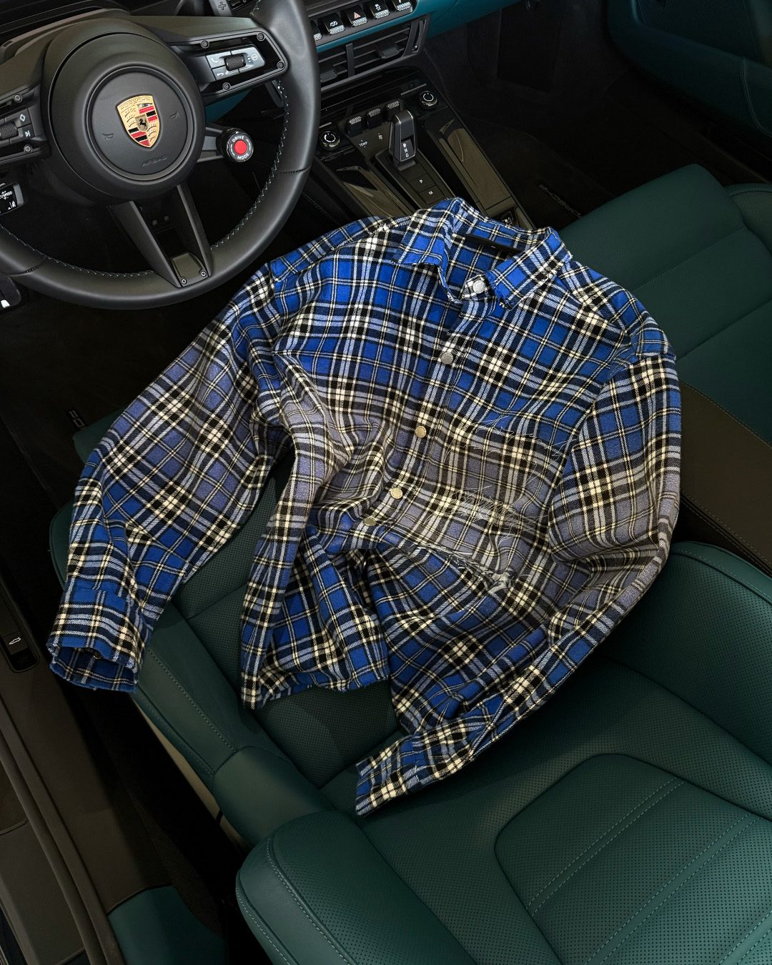 Overshirt MILLIONAIRE SKETCH washed blue - gallery image 5