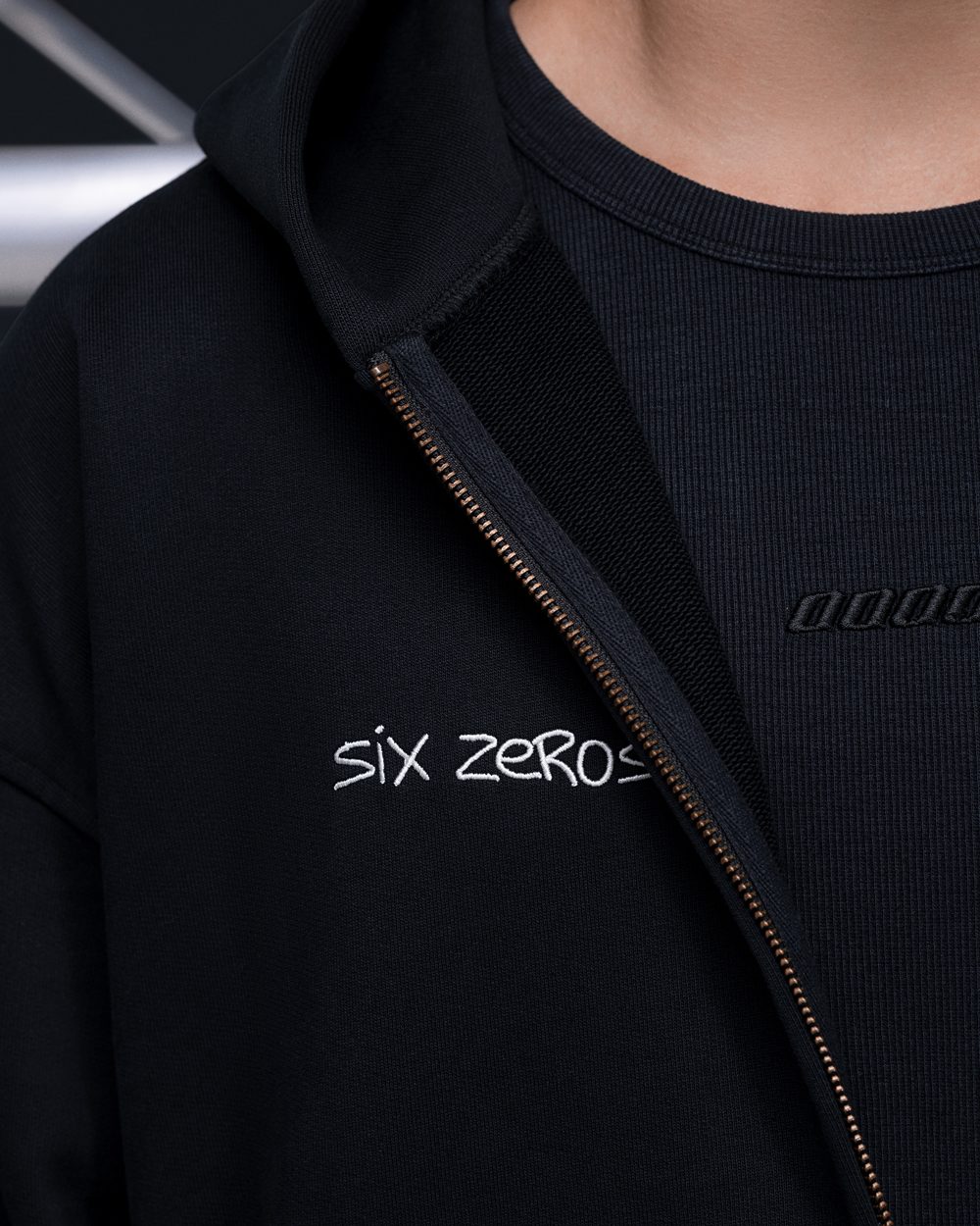 Zip-hoodie JESUS faded black - gallery image 9
