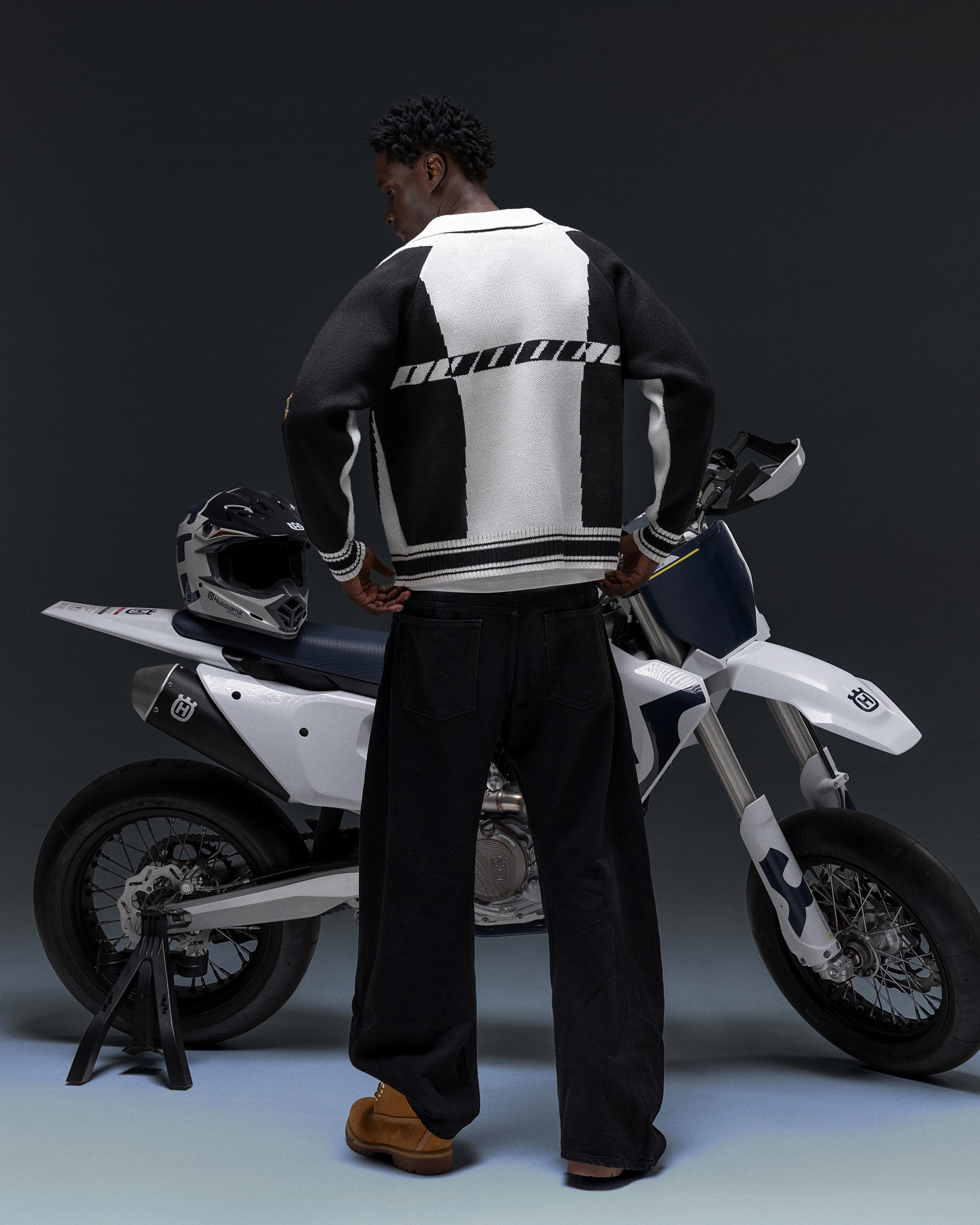 Zip-sweater ZERO black white - gallery image 7