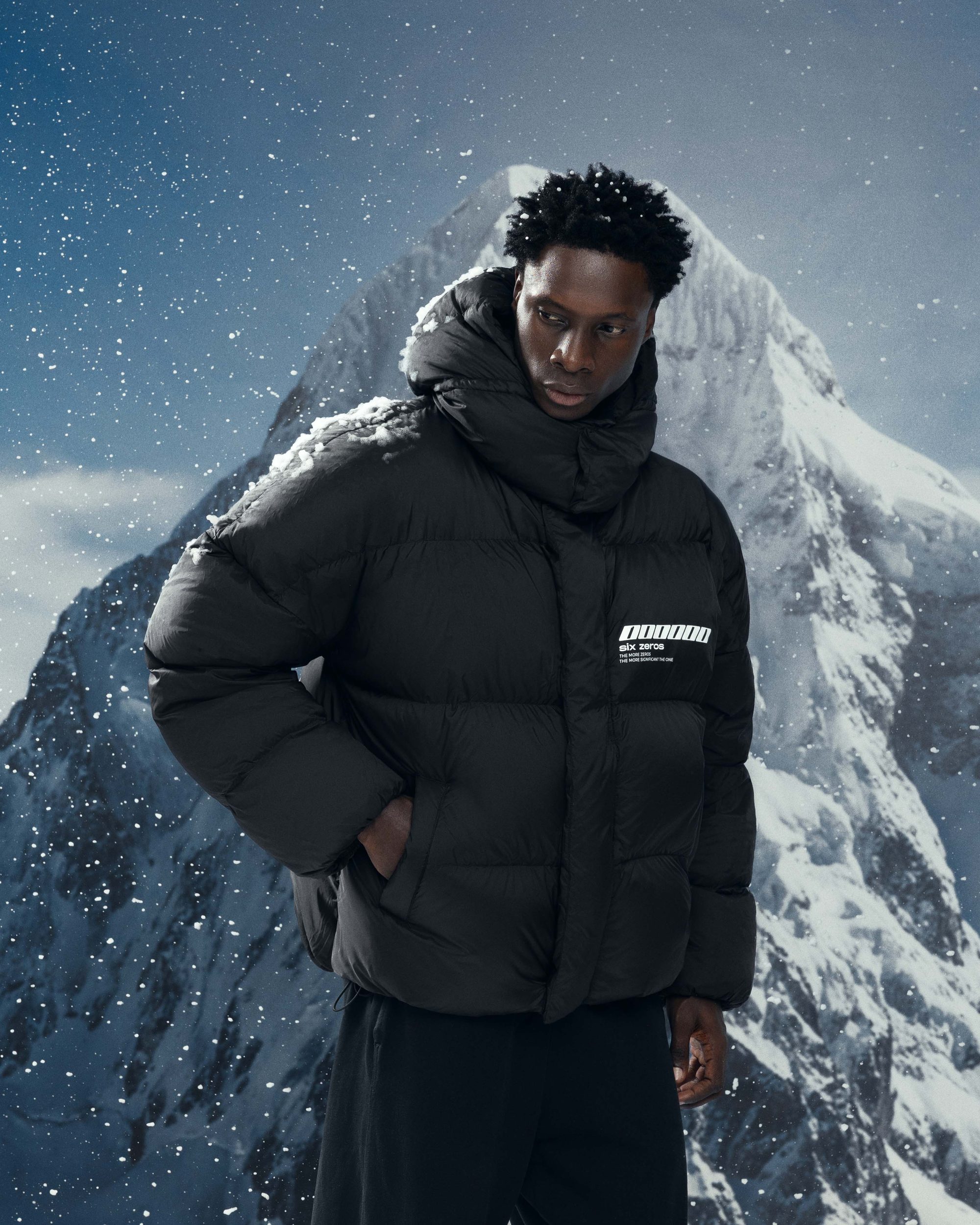 Winter jacket ZERO FORM pure black - gallery image 4