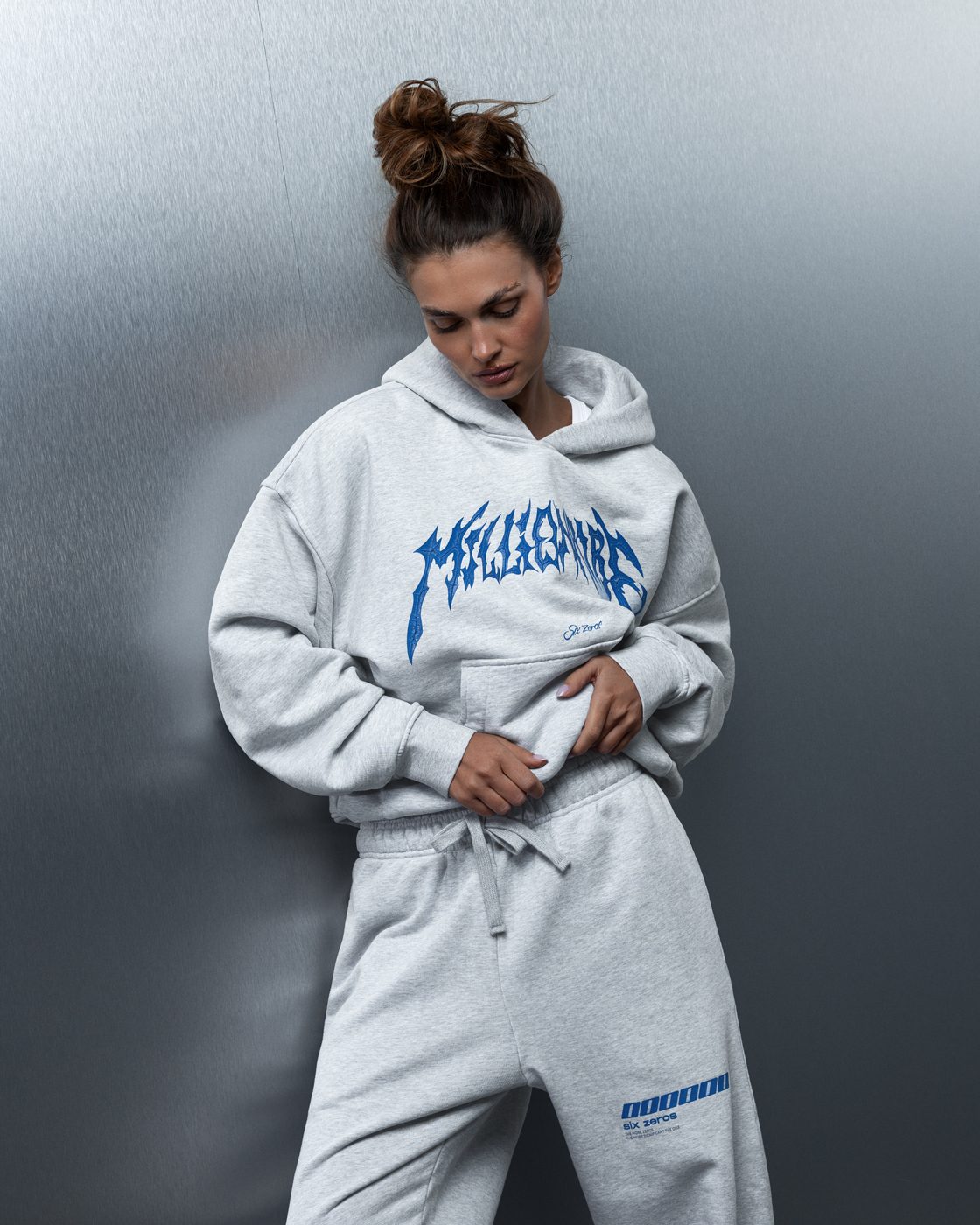 Hoodie MILLIONAIRE Royal melange - gallery image 5