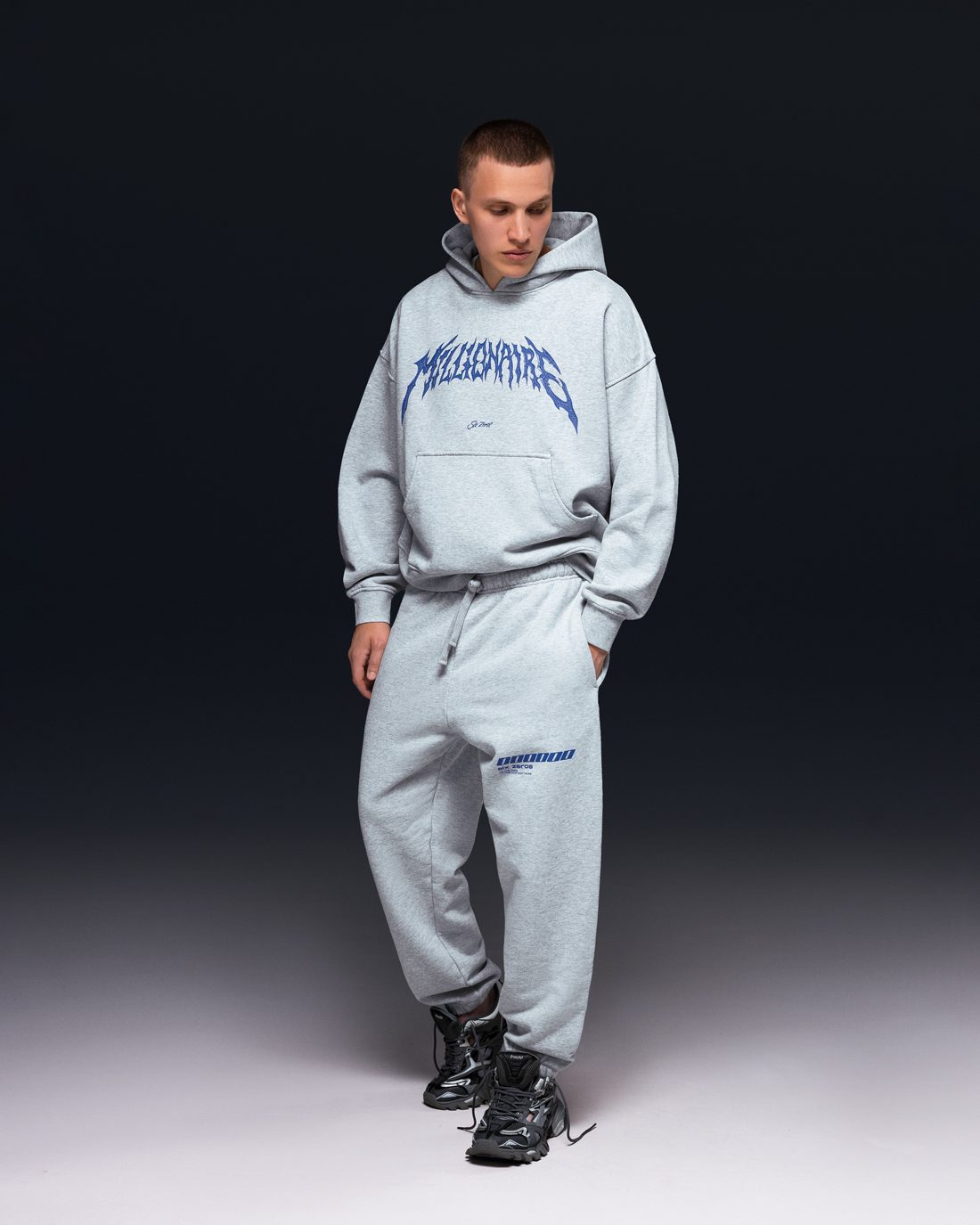 Joggers MILLIONAIRE Royal melange - gallery image 12