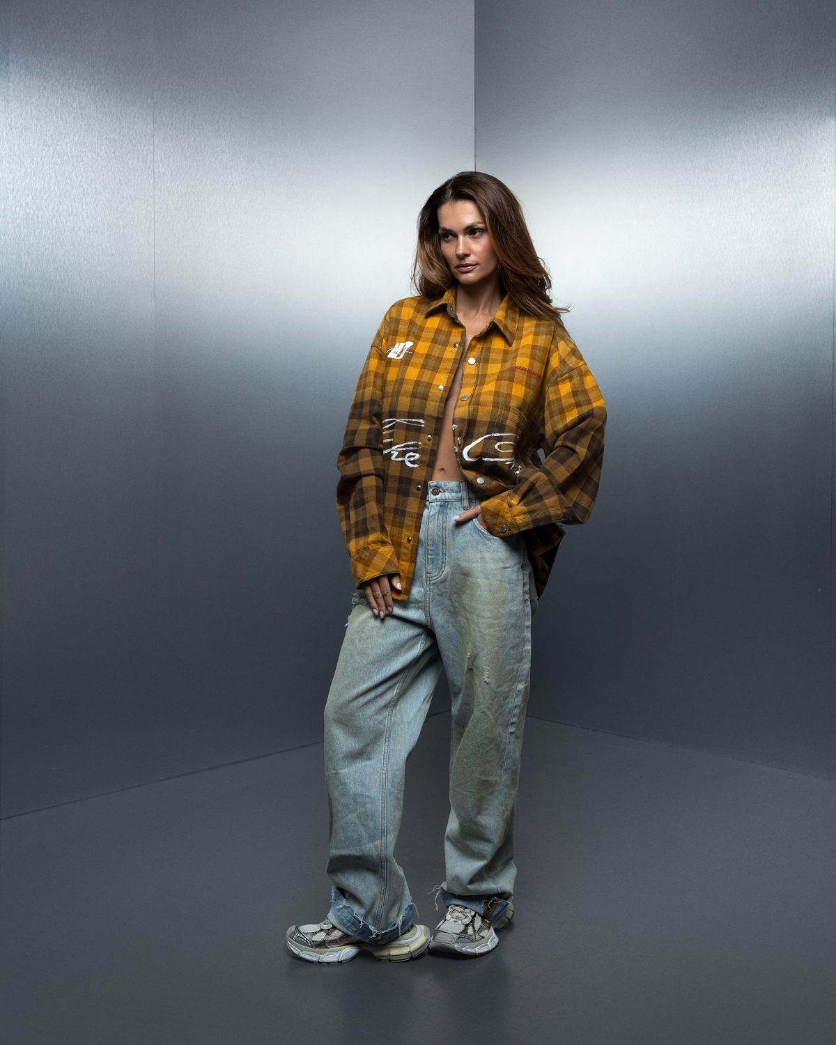 Overshirt THE ONE vintage brown - gallery image 12