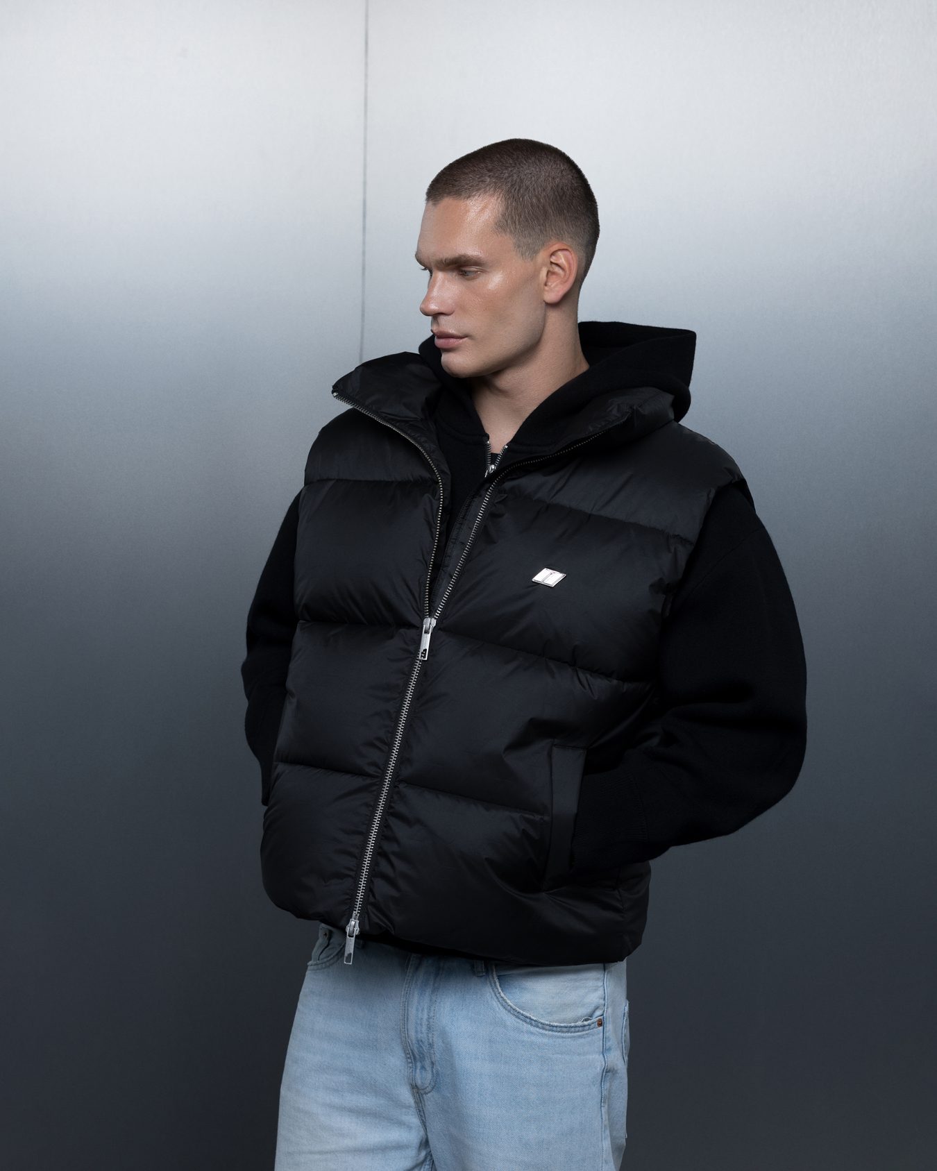 Vest THE ONE monogram black - gallery image 5
