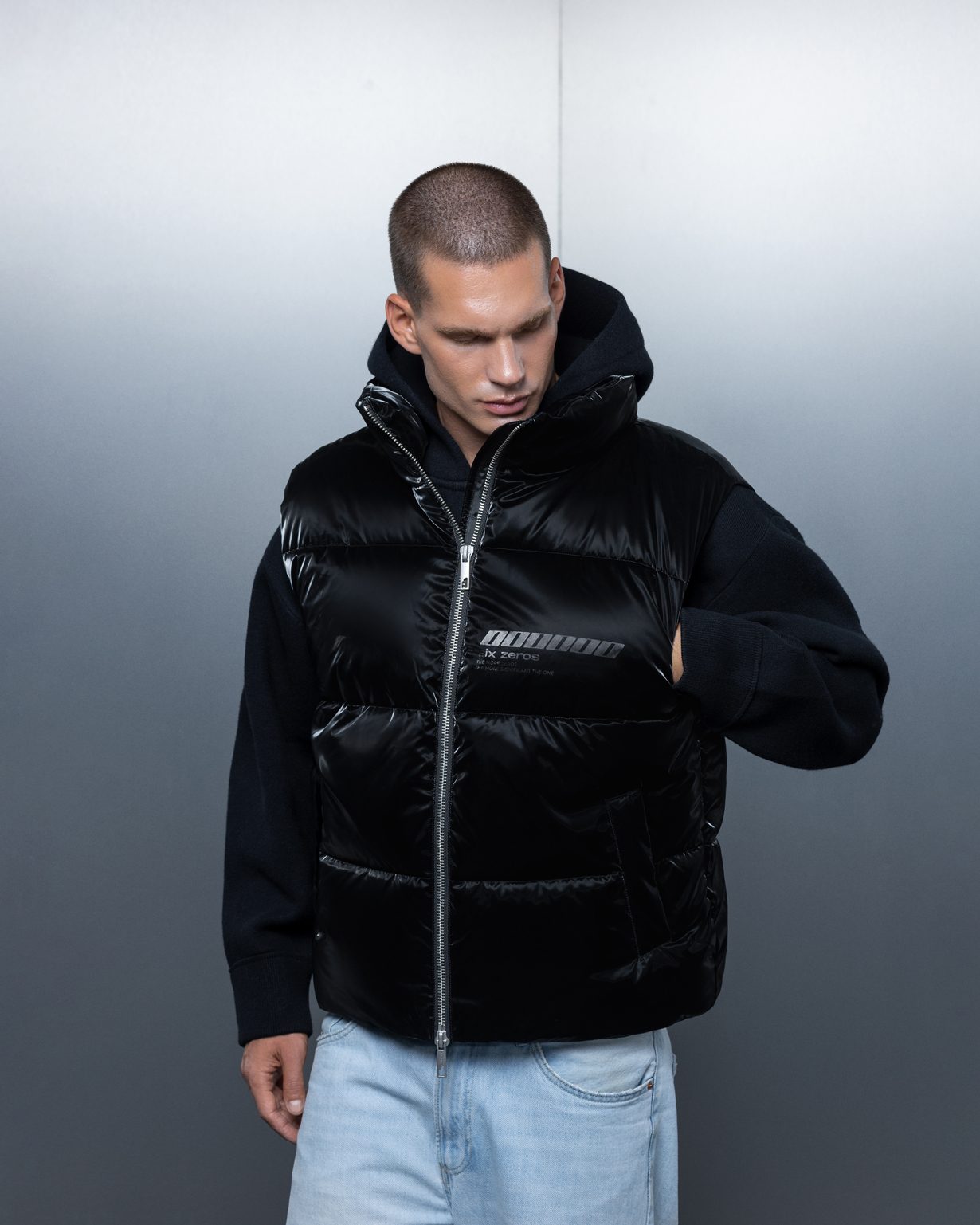 Vest THE ONE oil black - gallery image 0