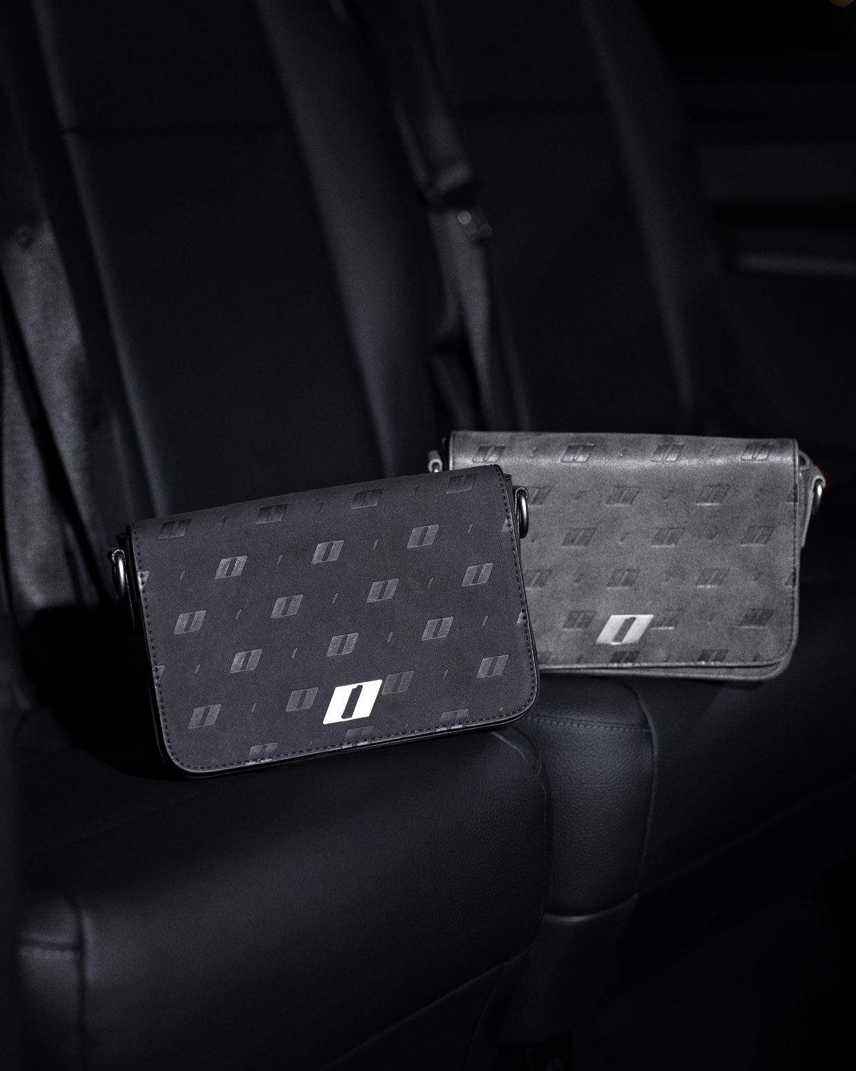 Men's leather bag THE ONE black - gallery image 9