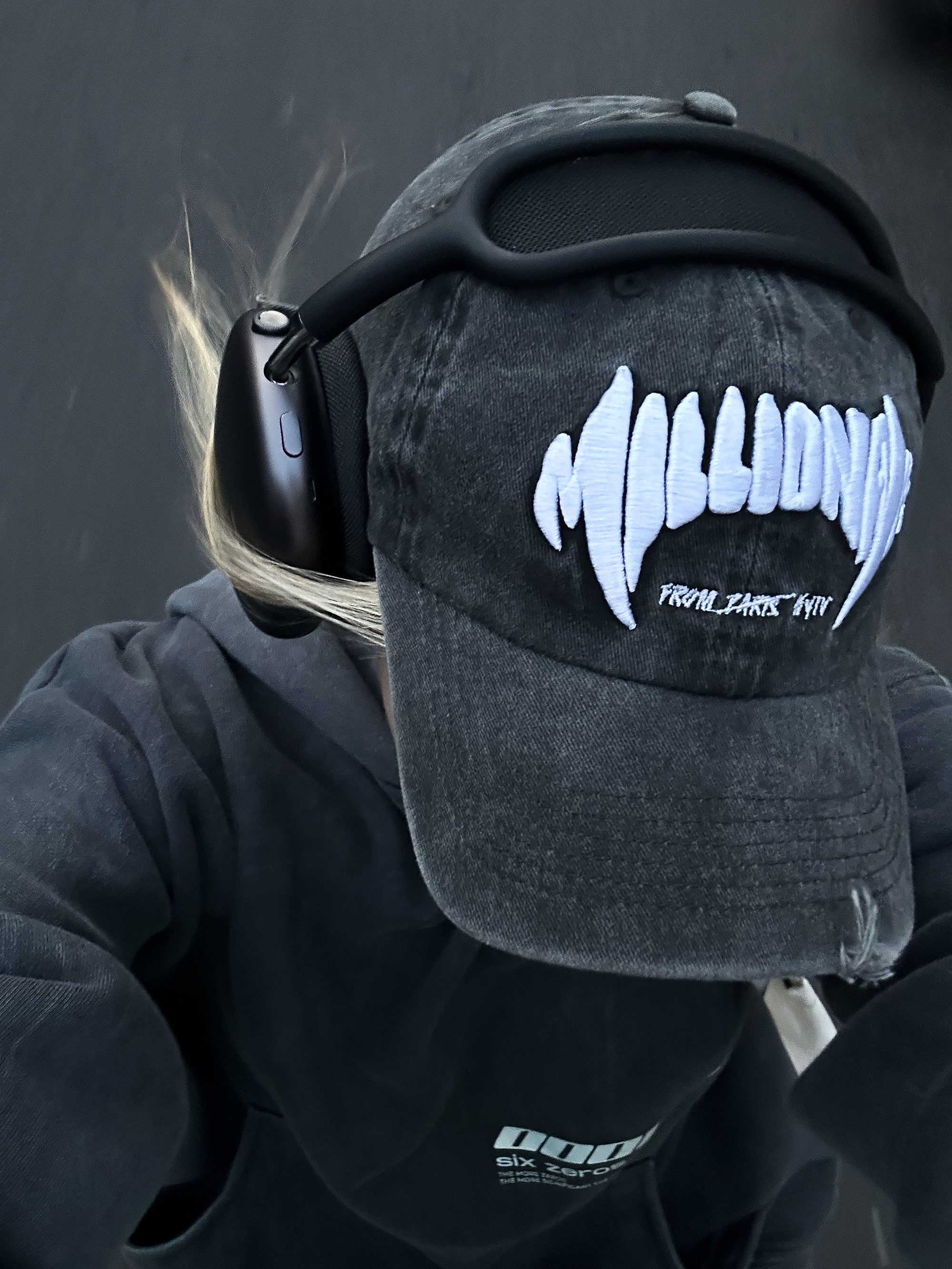 Cap MILLIONAIRE washed grey - gallery image 3